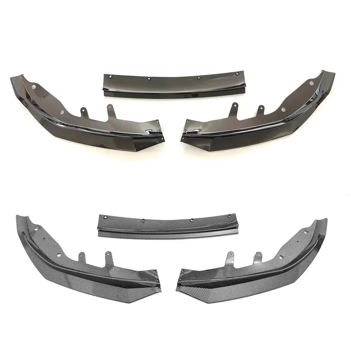 Auto-Frontstoßstangen-Splitter, Lippen-Diffusor, Spoiler, Stoßstangen-Deflektor, Abdeckung, Schutz, kompatibel mit BMW 4er-Serie G22 G23 M440i M440d 430d 430i 2020–2023, Karosserie-Set, Autozubehör von Generic