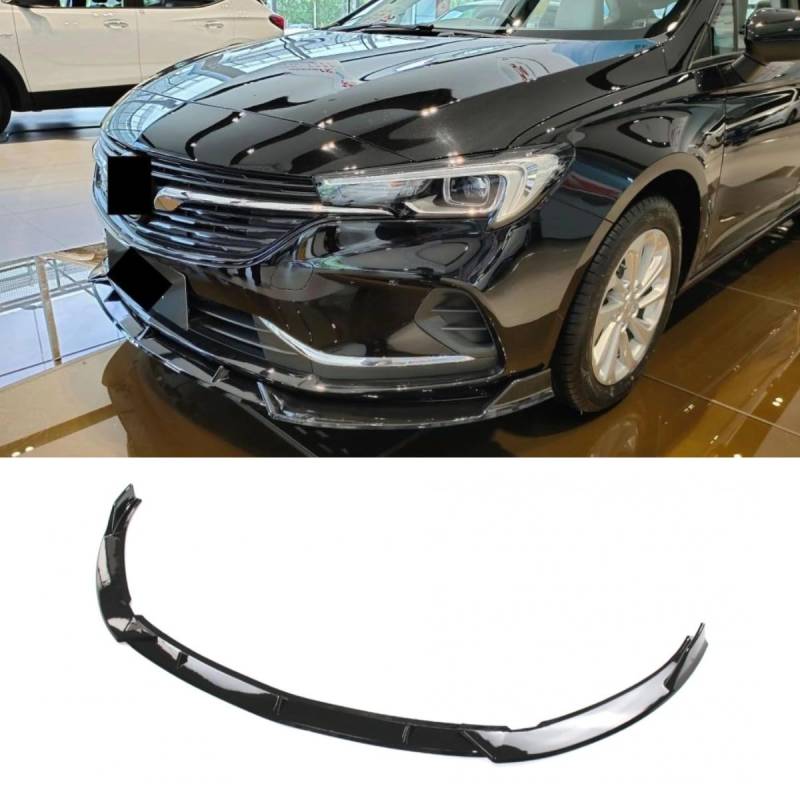 Auto Frontstoßstangenlippe kompatibel mit Buick Verano 2020 Frontsplitter Diffusor Spoiler Karosserie Kit Autozubehör (Kohlefaser-Optik) von Generic