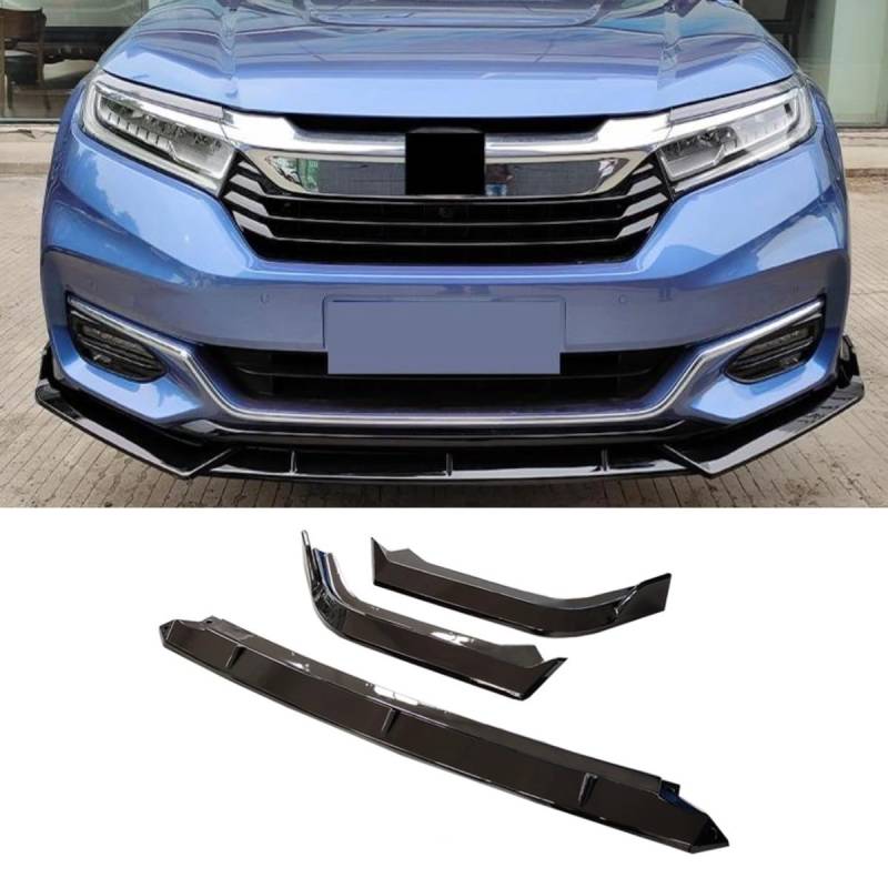 Auto Frontstoßstangenlippe kompatibel mit Honda Avancier 2017–2021 Frontsplitter Diffusor Spoiler Karosserie Kit Autozubehör (Kohlefaser-Optik) von Generic