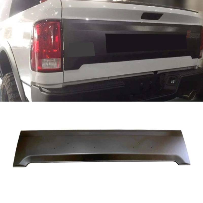 Auto Hecktür Board Heckspoiler Außenteil Kompatibel mit Dodge RAM 2006-2020 Heckbrett Auto Zubehör (Schwarz mit Licht) von Generic