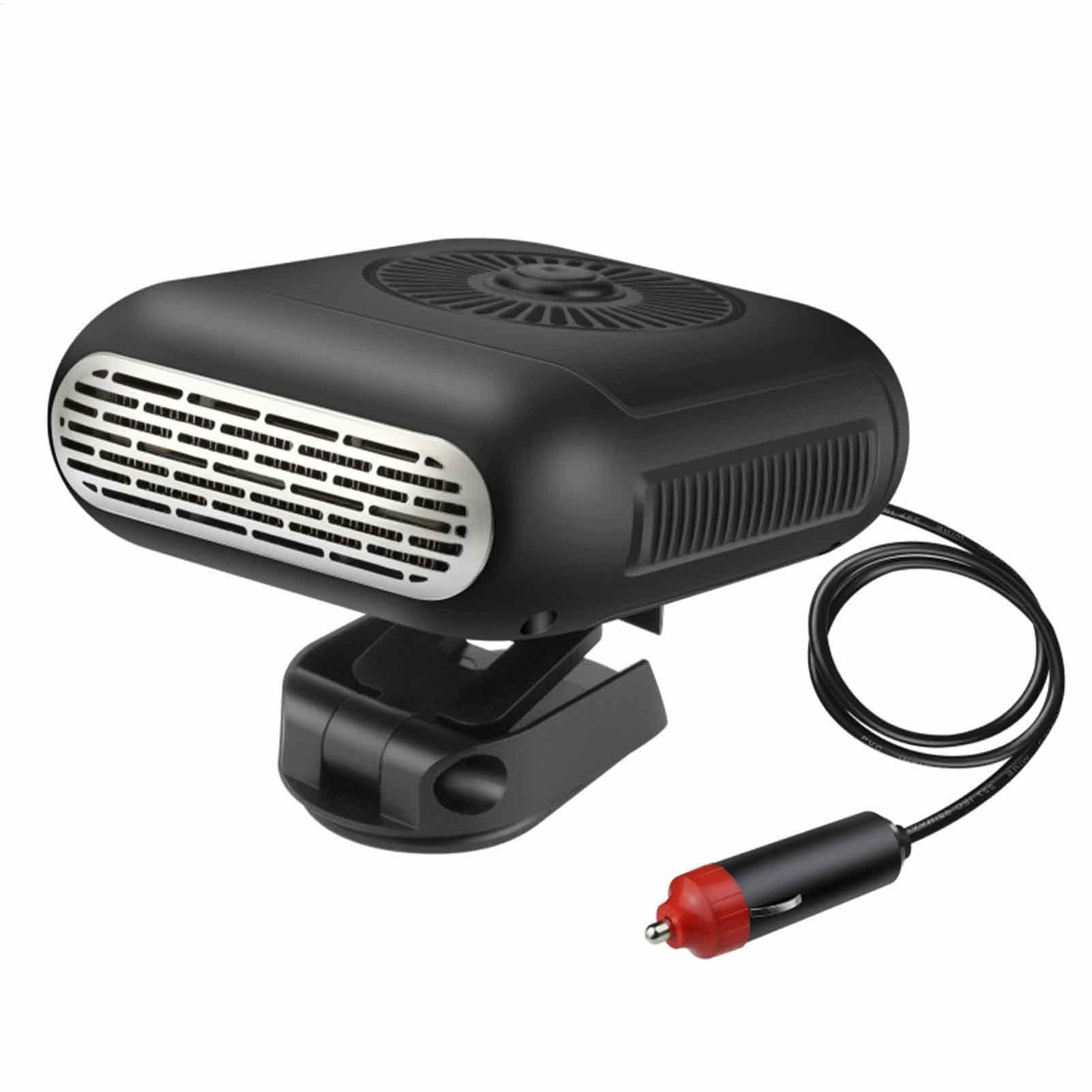 Auto-Heizungs-Entfroster-Lüfter – schnelles Aufheizen, 12 V, 150 W, Auto-Heizung und Entfroster | Scheibenheizung, Plug-in-Autoheizung mit einstellbarem Winkel, kompaktes Design, ideal für Autos, SUVs von Generic