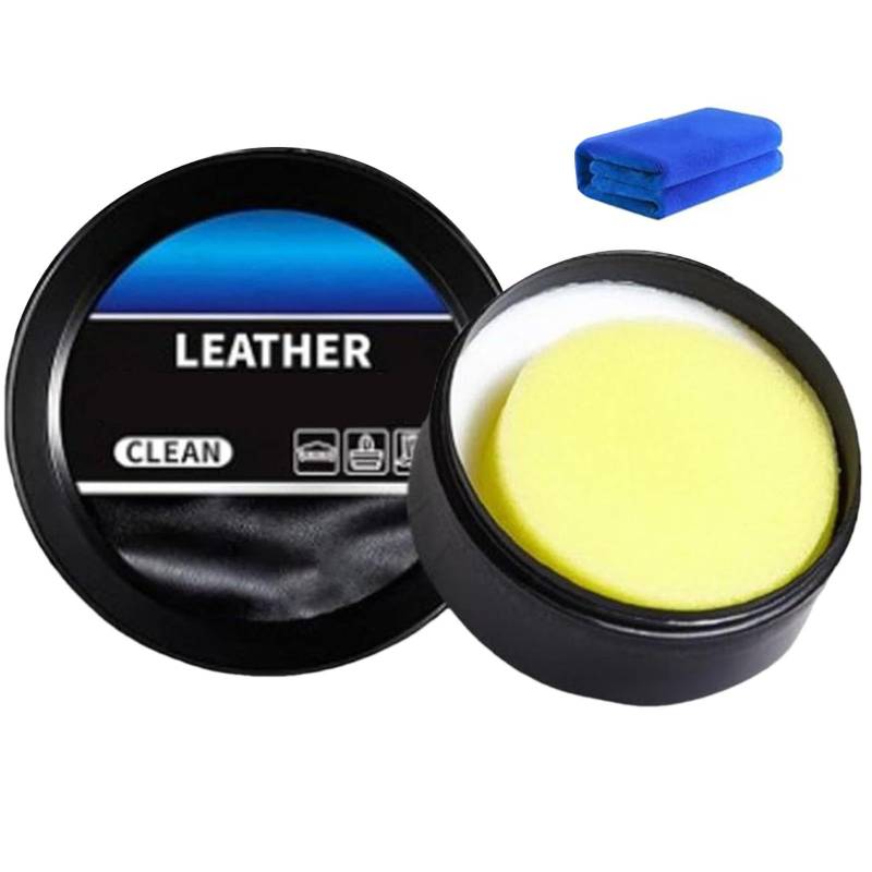 Auto Lederpflege Reinigungspaste | Lederreiniger Conditioner | Conditioner, Schuhreiniger, Pflegecreme, schonend für Handtaschen, Geldbörsen, Schuhe, Gürtel von Generic