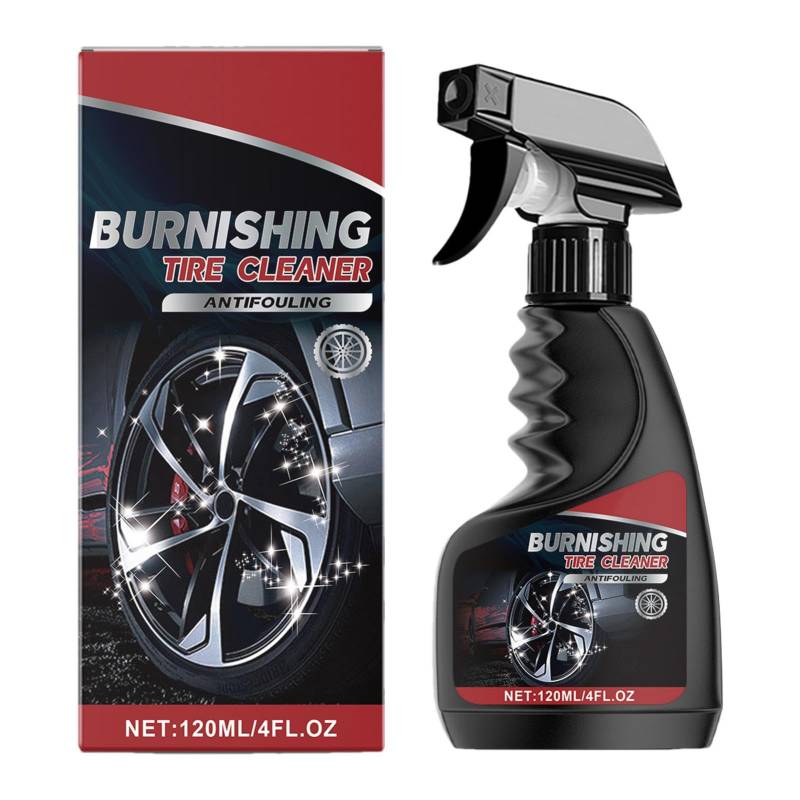 Auto-Reifen-Glanzbeschichtung, 120 Ml Reifenreiniger-Beschichtungsspray | Autoreifen-Reiniger, Radreiniger, Ideal Zum Reinigen Von Rädern Und Reifen, Sicher Für Legierungen Und Lacke, Auto-Radreiniger von Generic