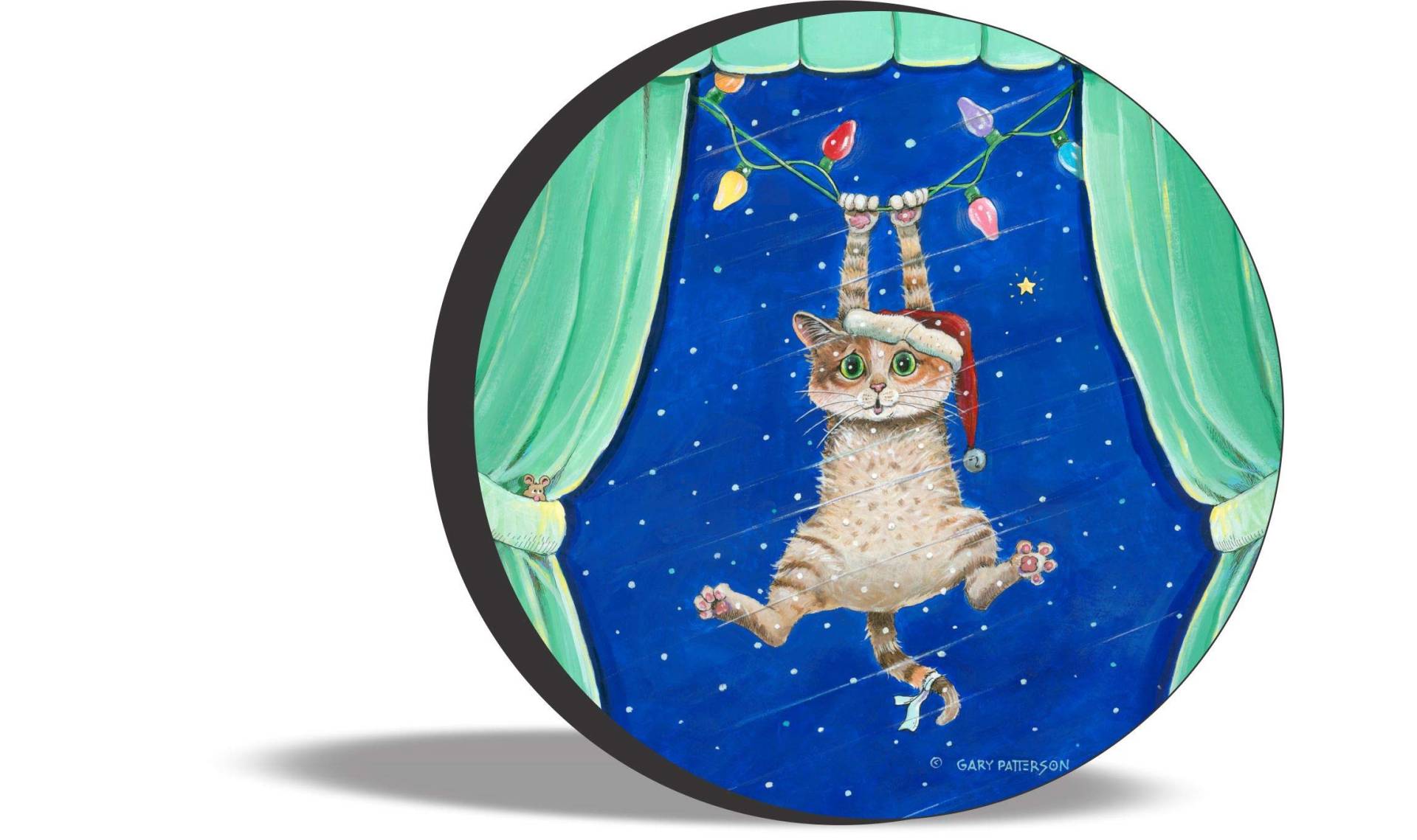 Auto Reserverad Abdeckung Weihnachten Urlaub Halloween Hund Katze Santa Ersatzradabdeckung Prämie Reifen Tasche Staubdicht Spare Tire Cover Für Geländewagen Viele Fahrzeug Mpv 14 inch von Generic