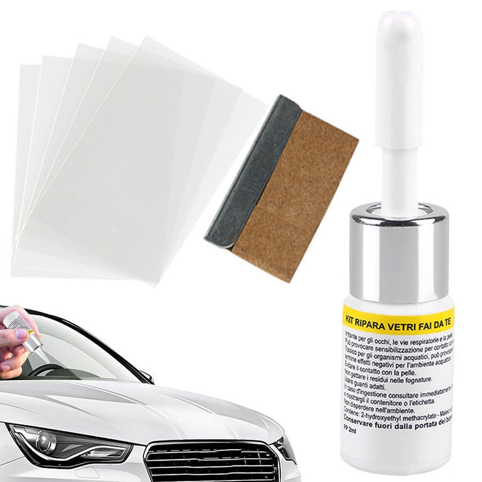 Auto Windschutzscheiben Reparaturset Werkzeug - Car Windshield Repair Kit Glass Repair Liquid | Windschutzscheiben-Reparaturset | Glas Reparatur Flüssigkeit Für Windschutzscheibenrisse von Generic