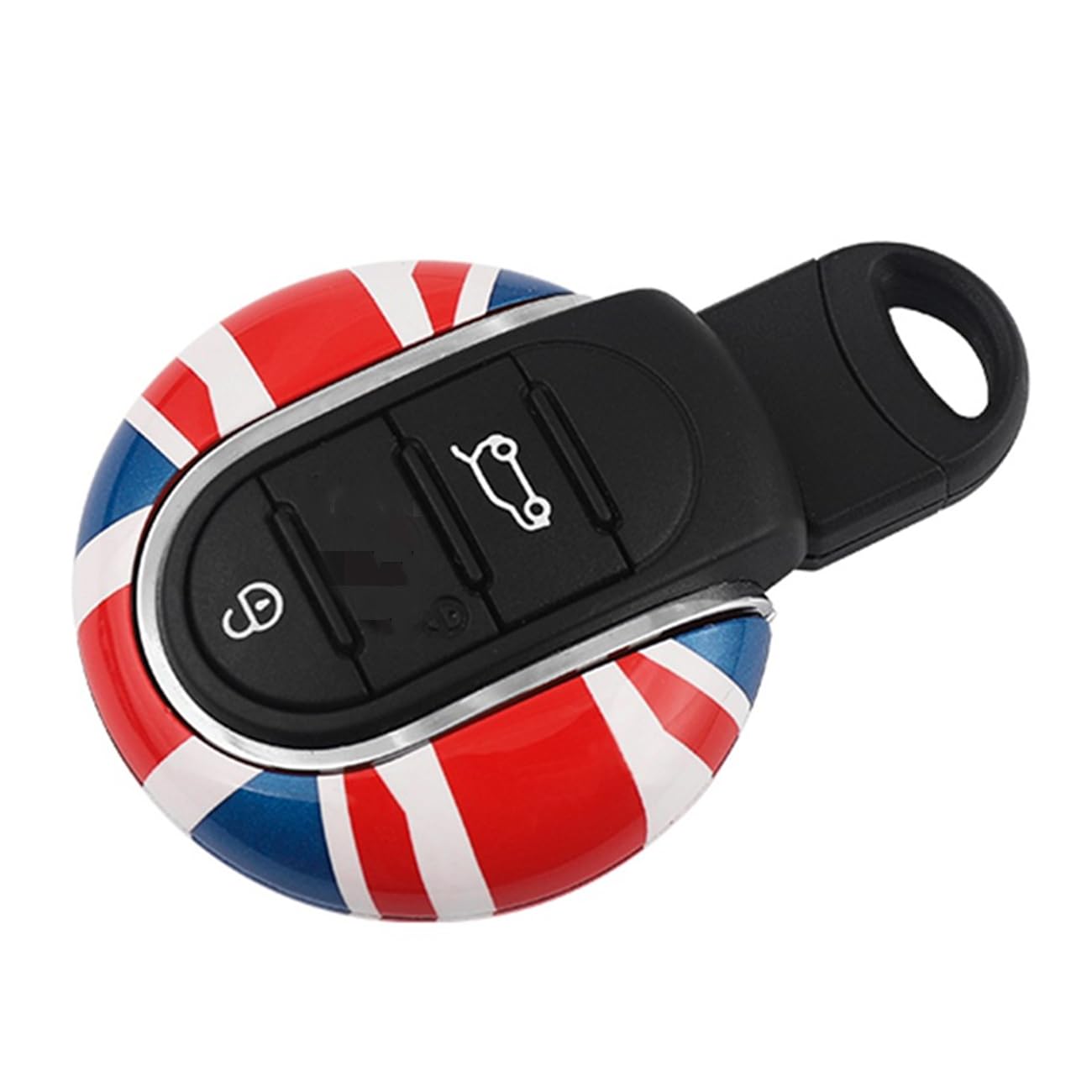 Auto schlüsselabdeckung Schlüsselgehäuse Schlüsselanhänger Kompatibel mit Mini Cooper Nach 2014 Dritte Generation F Serie F54 F55 F56 F57 F60 PJ01 (Schlüsselgehäuse Typ B, Roter Union Jack) von Generic