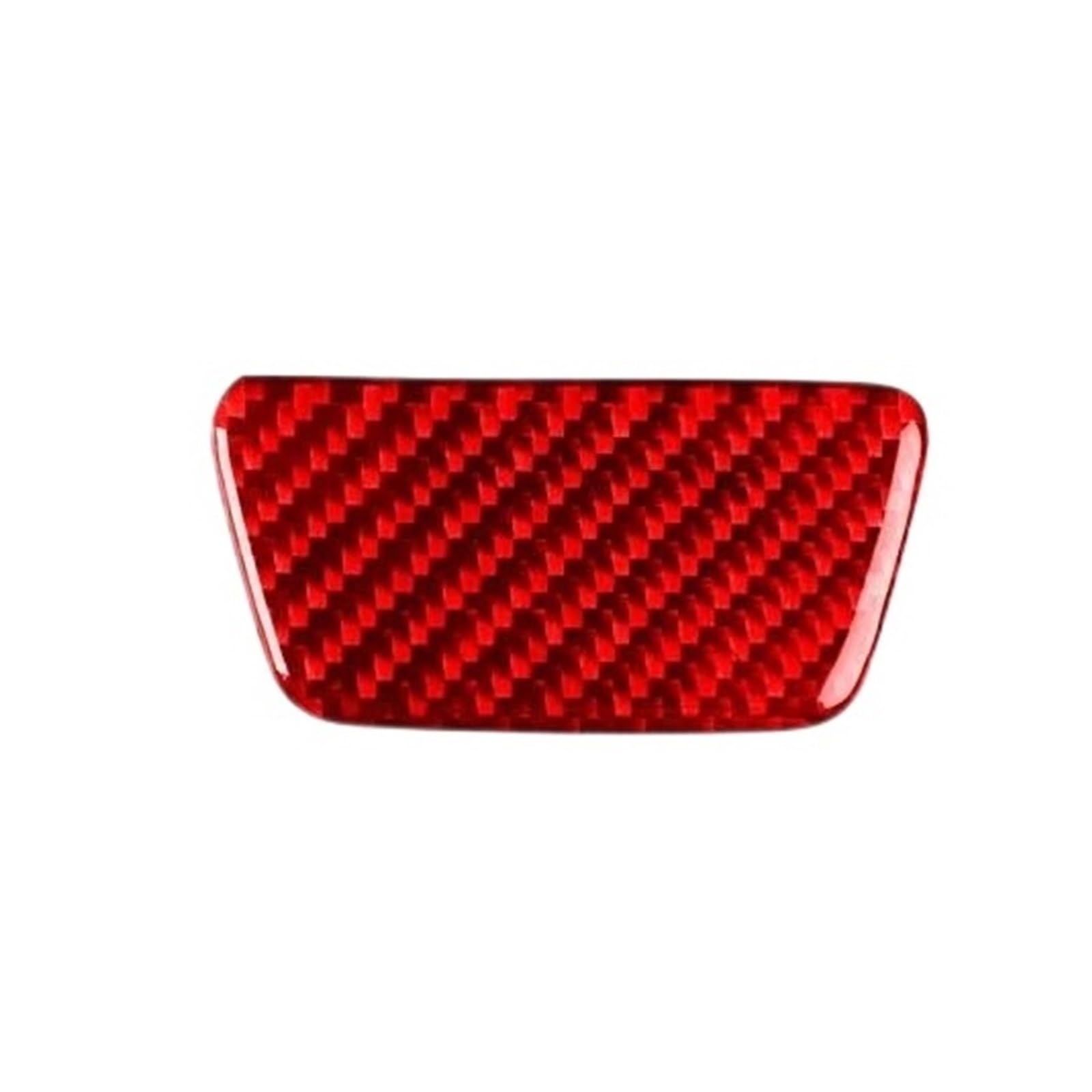 Autodekorationen Innenraum Auto Handschuhfach Griff Abdeckung Trim Carbon Look Aufkleber Dekoration Innen Zubehör Für Fiesta 2011-2019(Carbon Red) von Generic