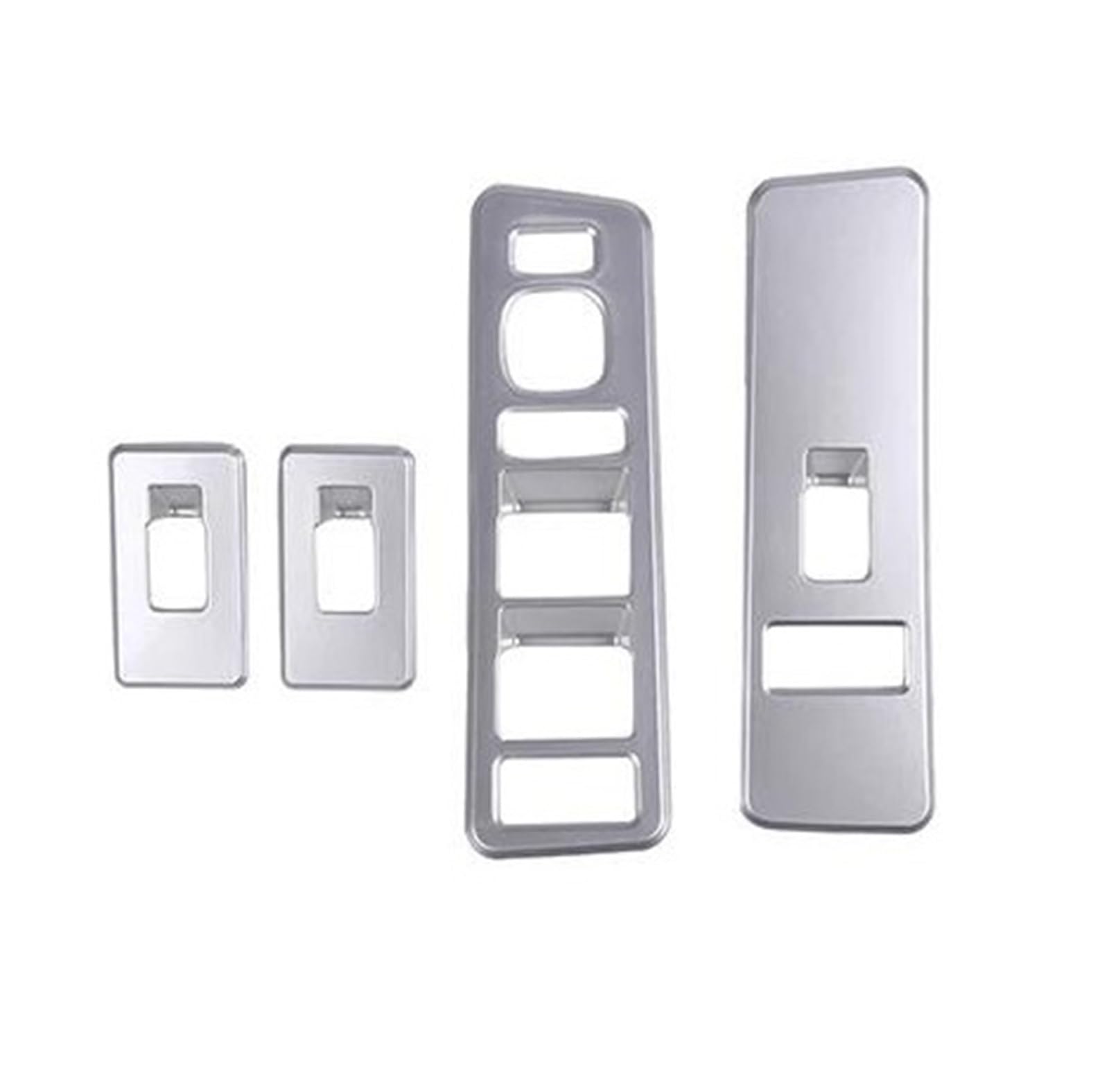 Autodekorationen Innenraum Für H2 2003-2007 Auto Innenfenster Für Glas Lift-Taste Für Schalter Rahmen Abdeckung(Silber) von Generic