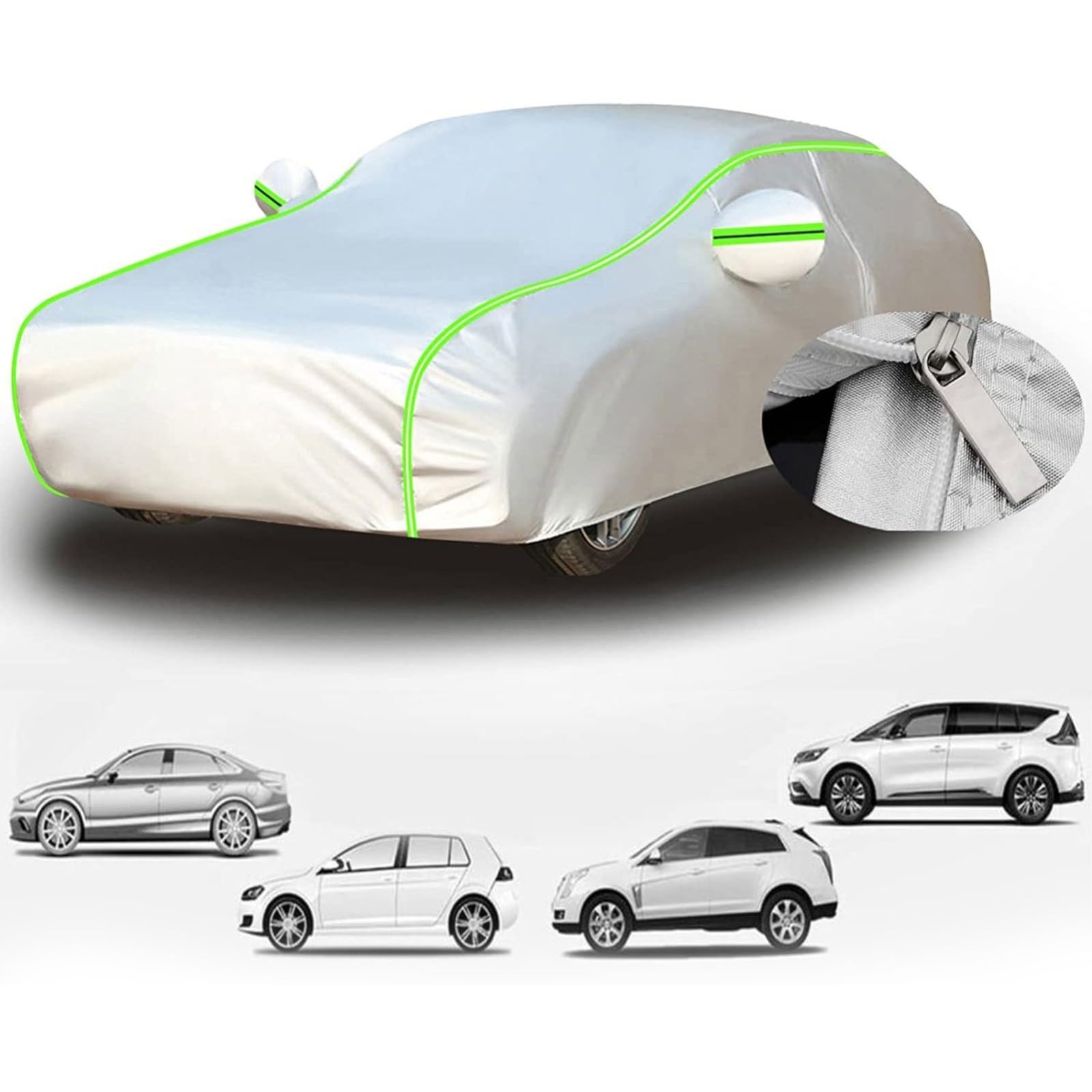 Autogarage Abdeckung Winter Für Skoda Kodiaq 2016-2024, Auto Abdeckplane Wasserdicht, Autoabdeckung Winter,Autoabdeckung Outdoor, Schutz vor Schnee,Frost und Hagel,regensicher lK153 von Generic