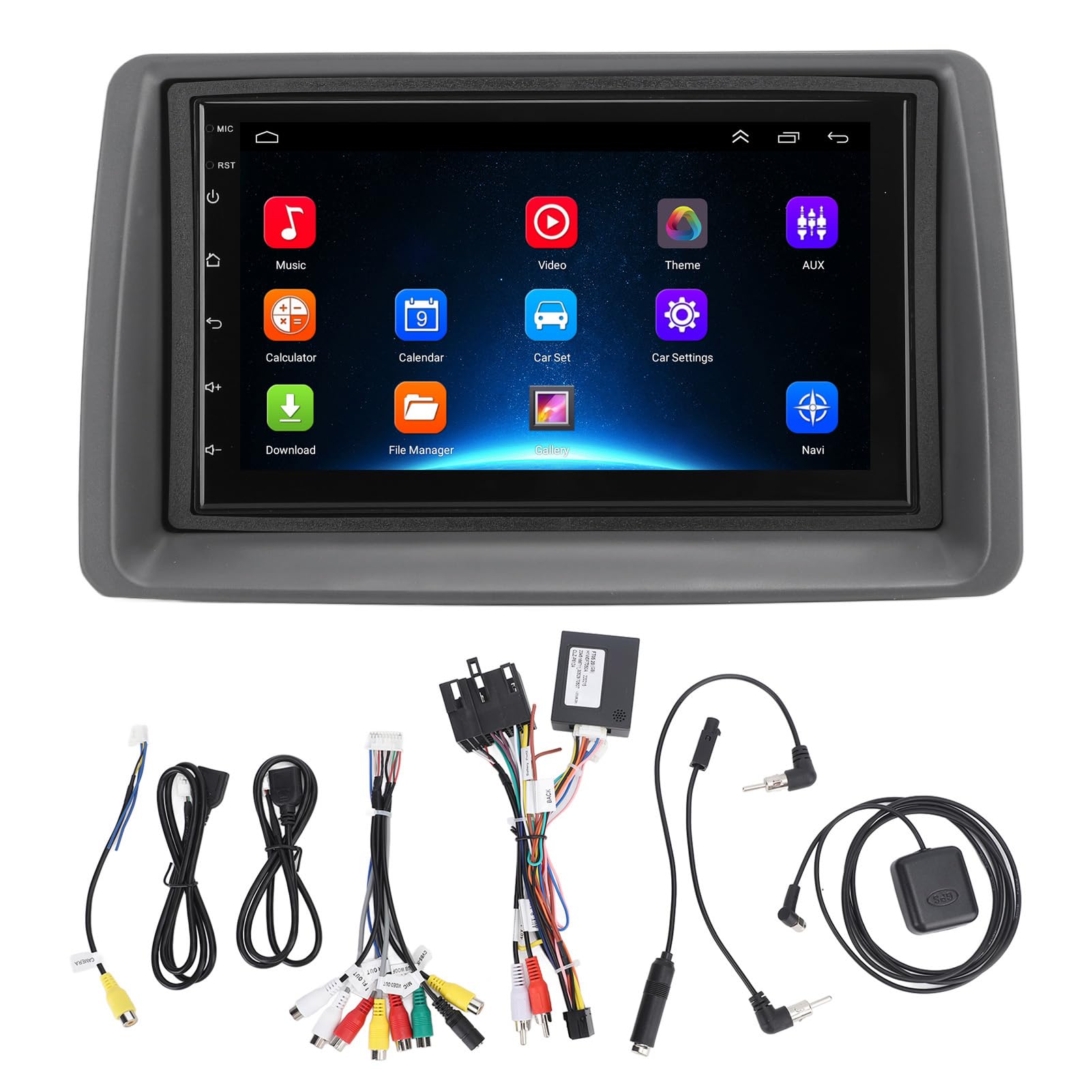 Autoradio, Autoradio 7 Zoll Touchscreen Wifi GPS Navigation Wireless Carplay für 12 Ersatz für Panda 2003 Bis 2012 (1+16+Carplay) von Generic