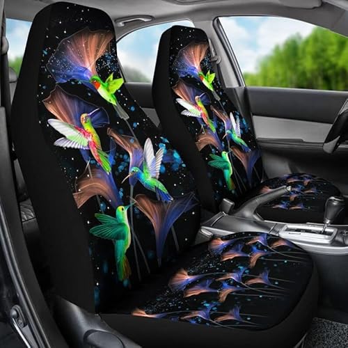 Autositz Schonbezug Kolibri-Purpur-Nacht Autositzbezüge Premium Design Sitzbezüge Set Universal Universelle Auto-Schonbezüge Für Fahrzeuge, Anhänger, Autos, 52X138Cm von Generic