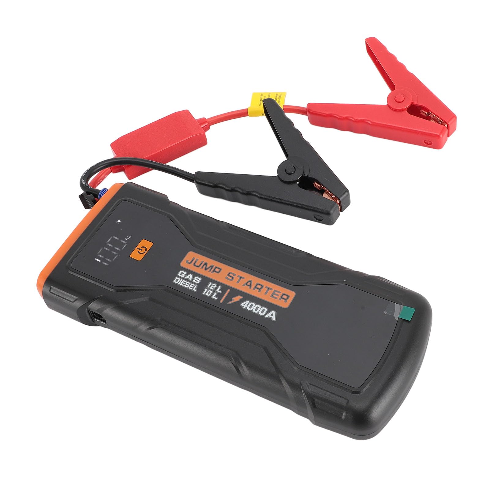 Autosprungstarter mit Notlicht, Jumper -Box -Akku mit Reifeninflator für Auto -Batterie Tragbare Jumps Pack, 2000a 8000mAh 12V Tragbare Batterie -Booster Jumps Box von Generic