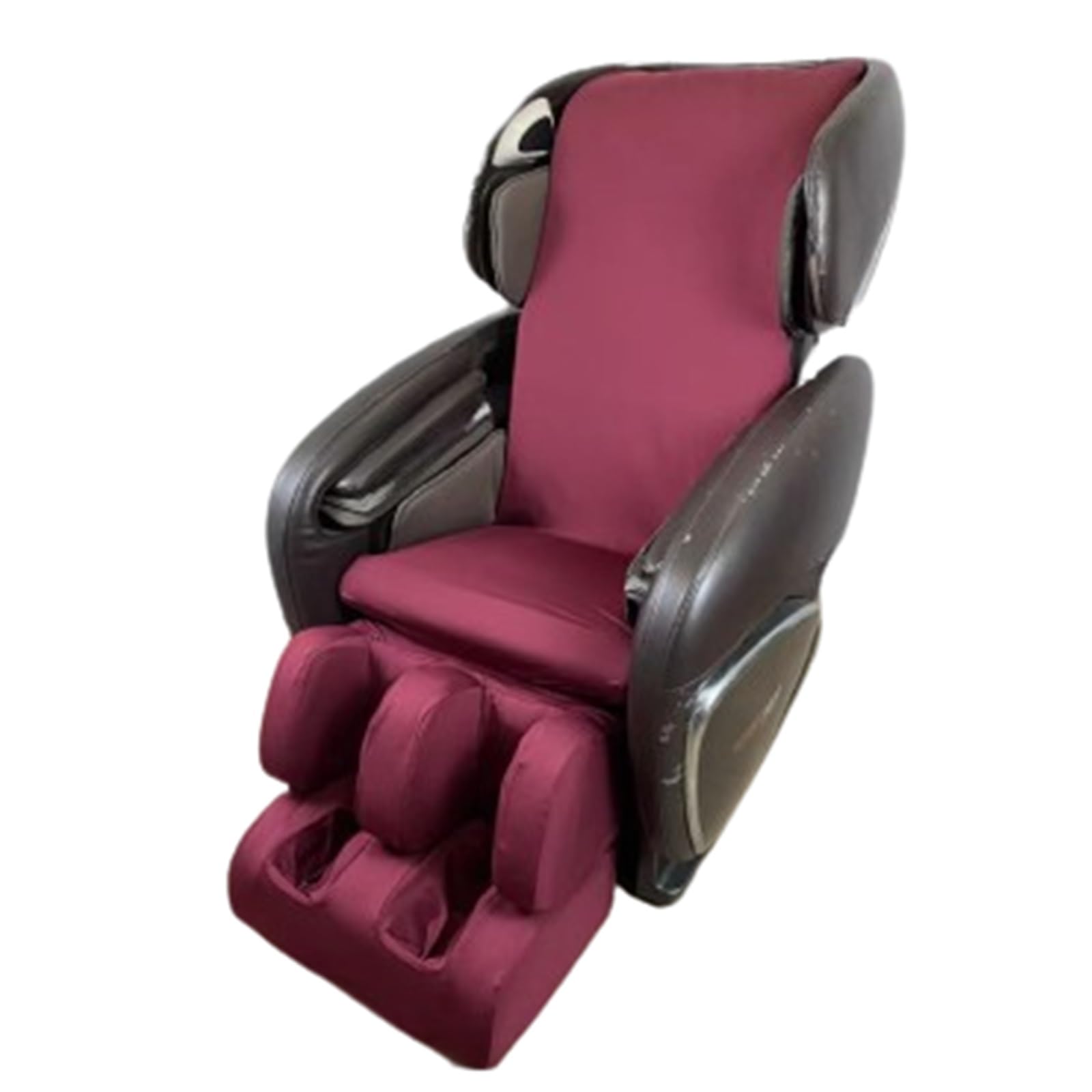 Bezug für Massagesessel,Universell Staubdichter Abdeckung für Massagesessel Stretch Stoffe VerschleißFest Kratzfest SchutzhüLle Massagesessel Bezug(Claret,Upper Body+Foot Cover) von Generic