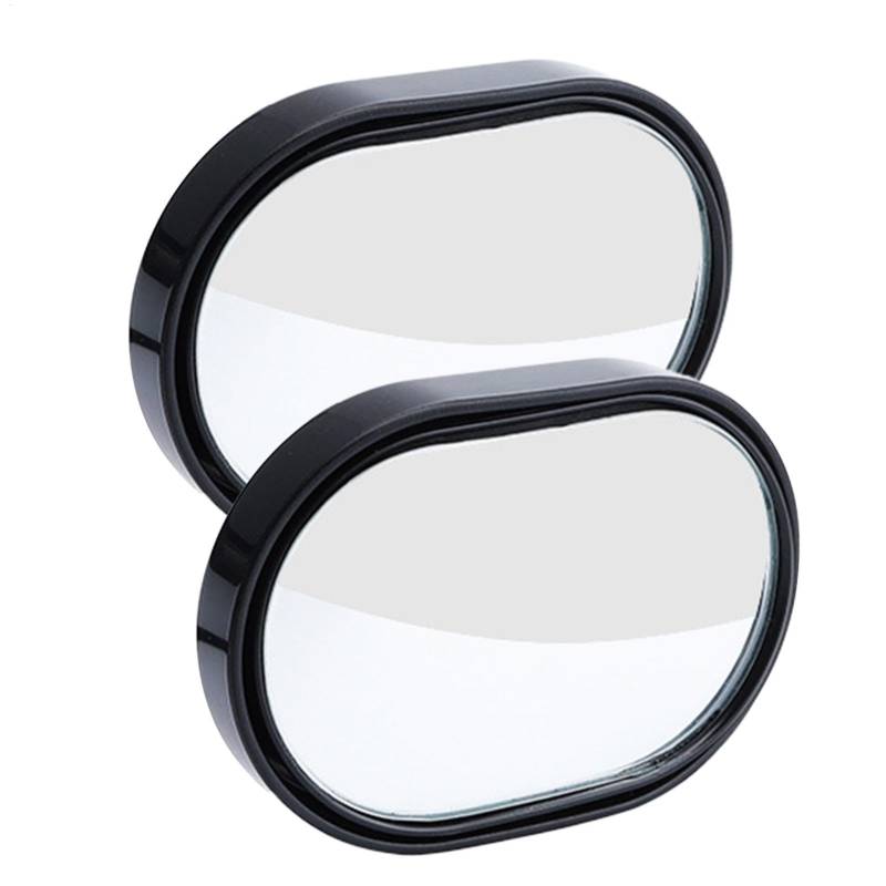 Blind Round Mirror - 2pcs Auto Blind Auxiliary Mirror, wasserdichtes Weitwinkelglas | Sicherheitsspiegel umkehren und Spurwechsel für Wohnmobile, LKW- und Fahrzeugseitenspiegel, einfache Installa von Generic