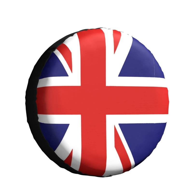 Britische Flagge Großbritannien Englisch England Ersatzreifenabdeckungen Staubdicht Ersatzrad Abdeckung Wasserdicht Reifencover Universal Für Auto Anhänger Wohnmobil 14inch von Generic