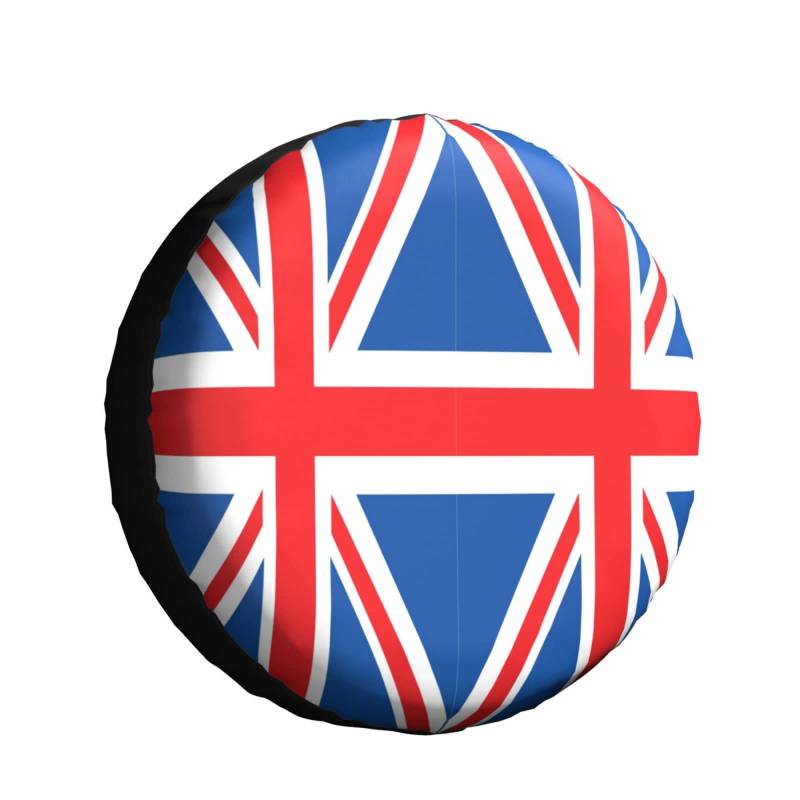 Britische Flagge Radreifenabdeckung Schmutzfest Reifencover Sonnenschutz Ersatzreifenabdeckungen Universal Für Anhänger Rv LKW 16inch von Generic