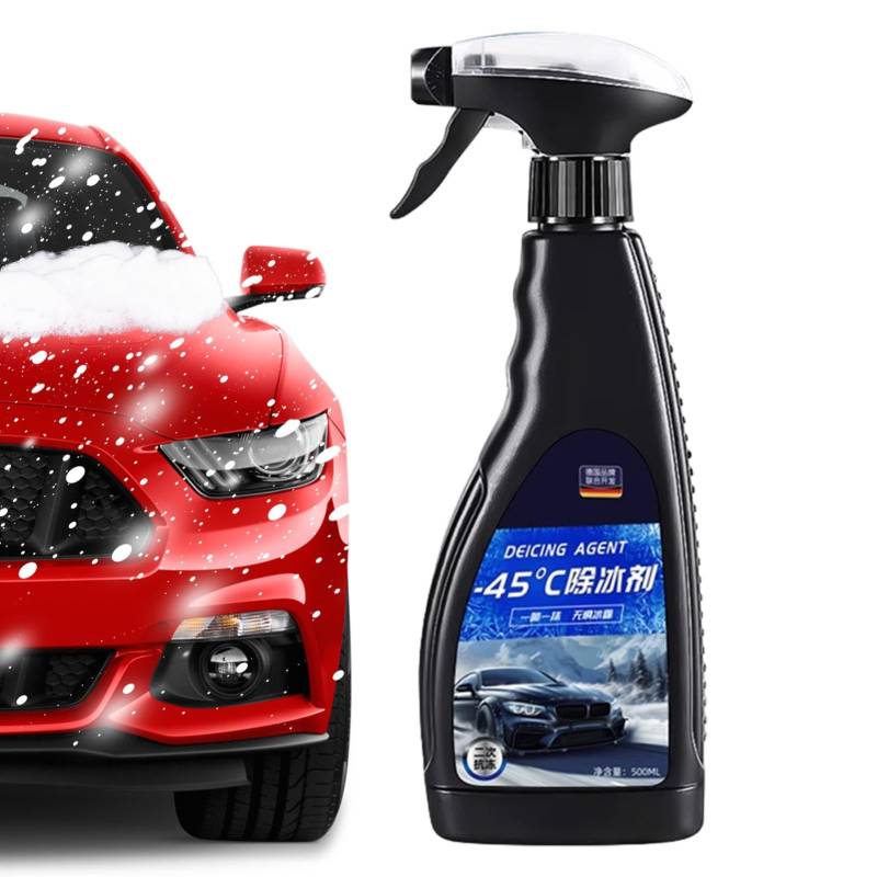 Deflating Spray Für Windschutzscheiben - Entscheiderspray Für Auto Windschutzscheibe, Fondantspray -Entgrace 500 Ml | Schneeentfernung, Sprühreiniger Für Fenster Für Auto Windschutzscheiben von Generic