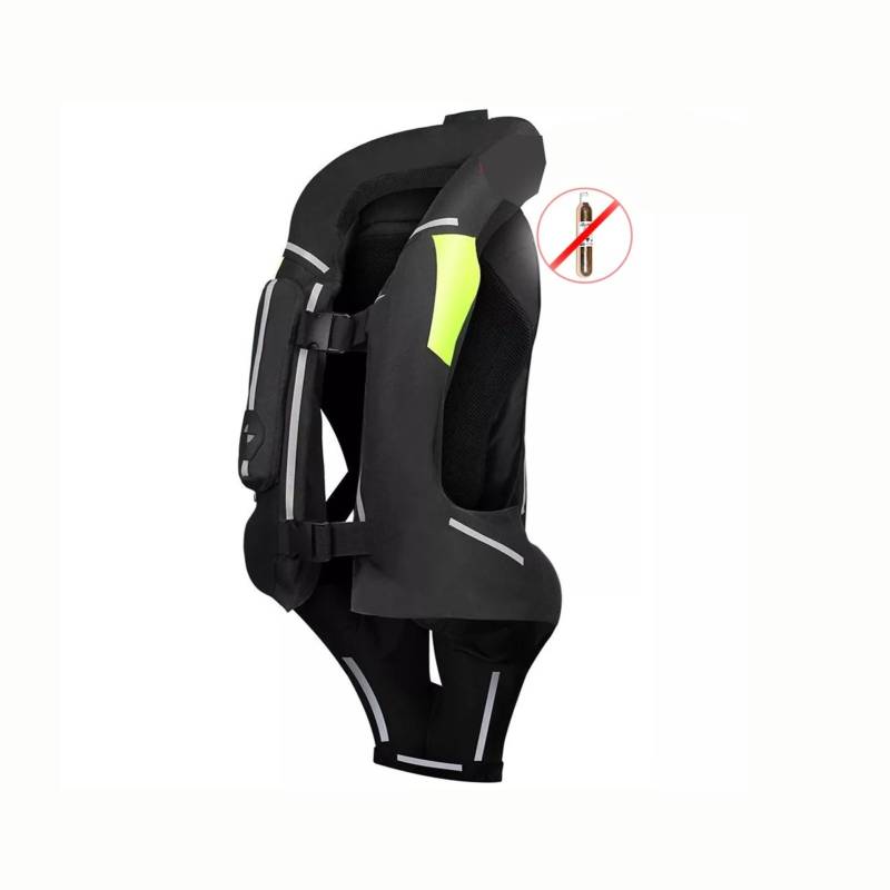 Die Gesamte Saison Motorrad -Airbag -Weste Mit Dem Hintergrund Kann Die Schützende Airbag -Weste for Männer Und Frauen Wiederverwendet Werden(Black,M) von Generic