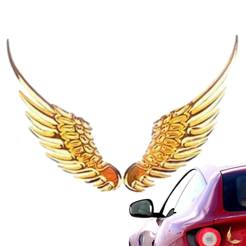 Eagle Wings Car Decal - Leichtes Klebstoff 3D Wings Badge Embleme Aufkleber | Stylish Car Accessoires Metal Eagle Wings für Laptop, Computer, SUVs, Fahrzeuge, Wohnmobile, Motorräder, Roller von Generic