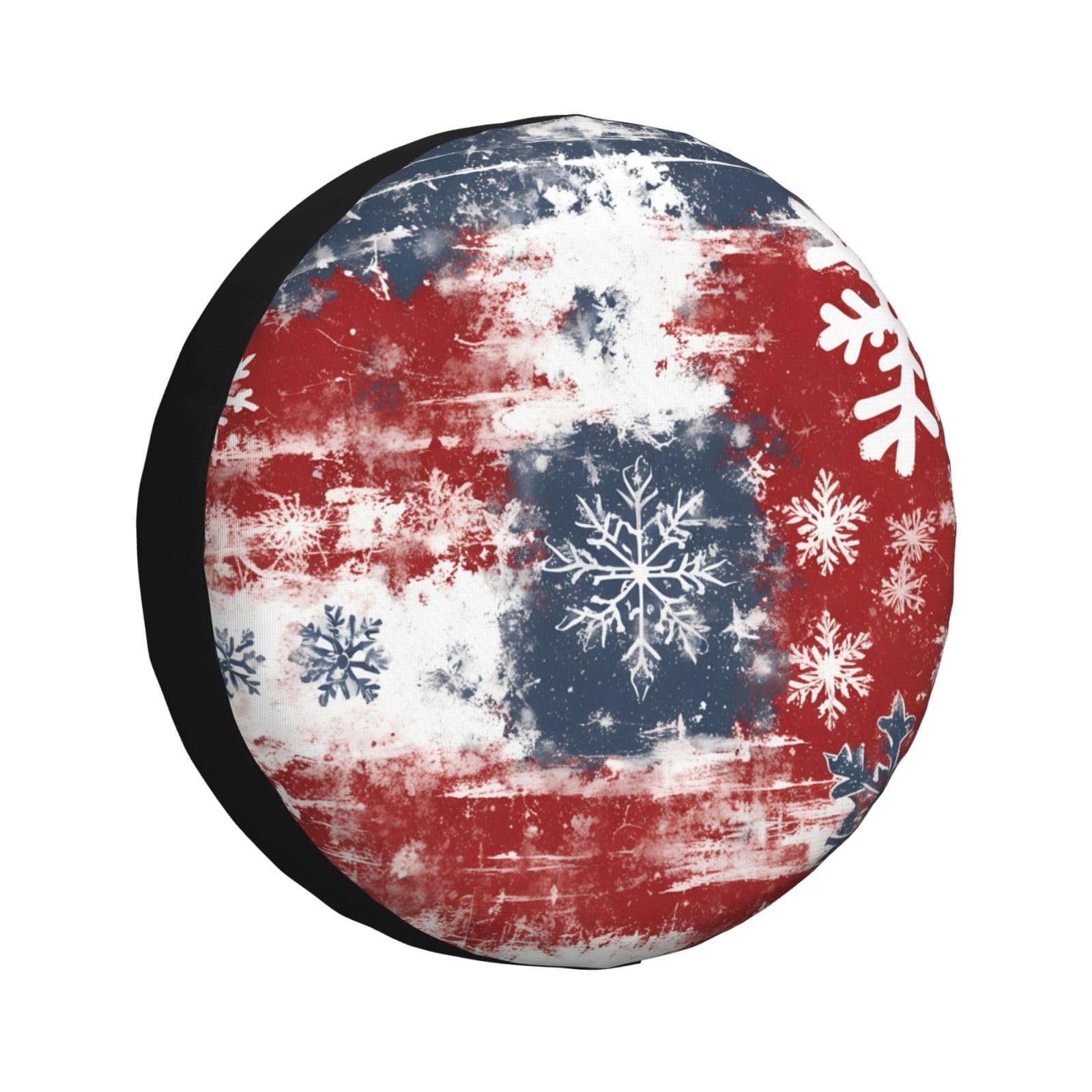 Ersatz Reifen Abdeckung Abstrakte Kunst Schneeflocke Reifenhülle Staubdicht Reifenabdeckung Waschbar Spare Tire Cover Für Caravan Viele Fahrzeug Anhänger 16 inch von Generic