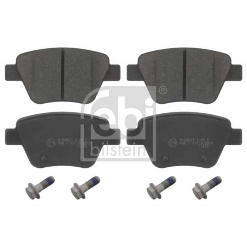 FEBI BILSTEIN Bremsen Set Bremsscheiben Scheibenbremsen Ø272 Voll hinten + Bremsbeläge Bremsklötze für Touran Golf VI Caddy III Kombi Beetle Cabriolet EOS Scirocco Jetta Passat von Generic