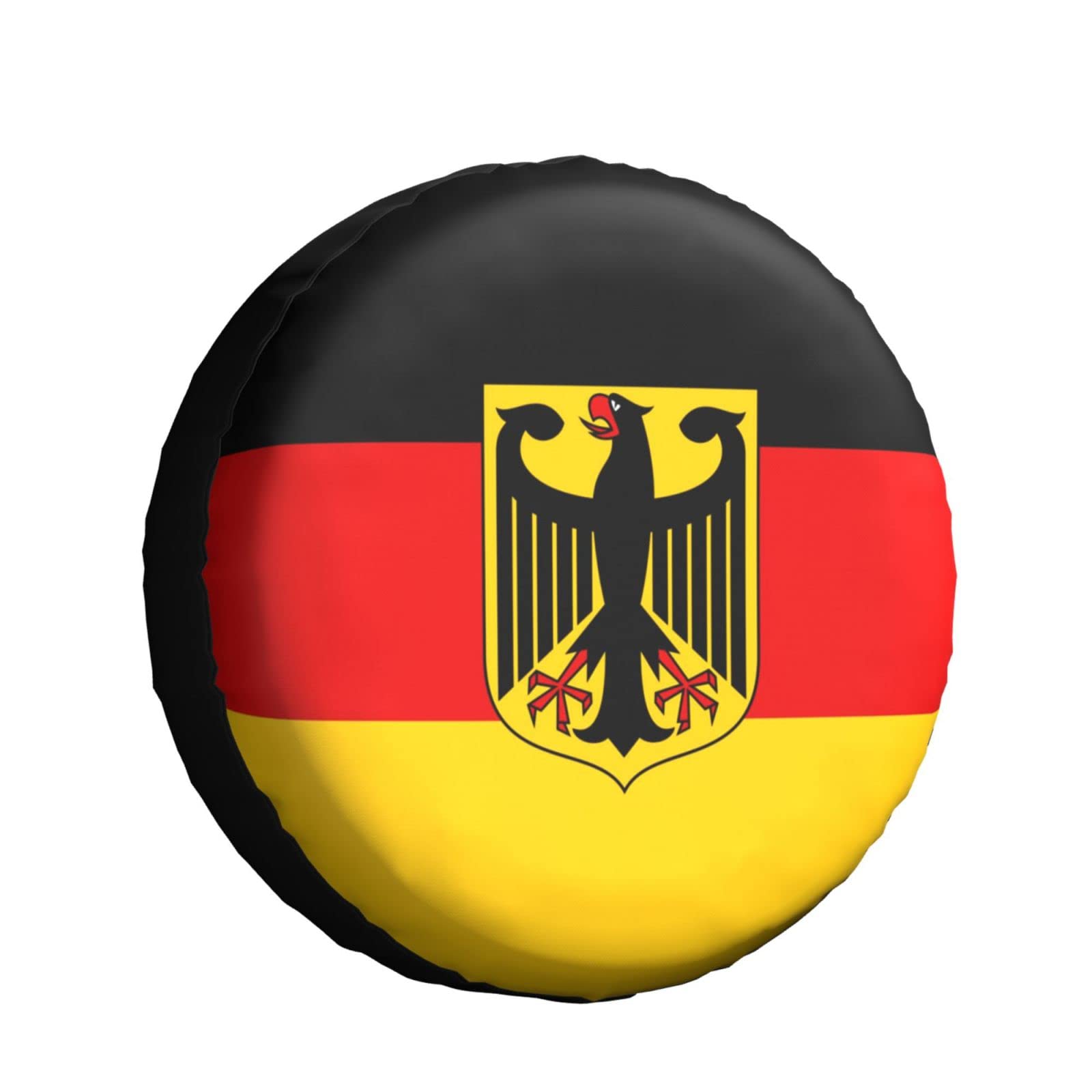 Flagge Von Deutschland Reifencover Sonnenschutz Ersatzreifenabdeckungen Dauerhaft Reserverad Reifenabdeckung Universal Für LKW Rv Auto 14inch von Generic