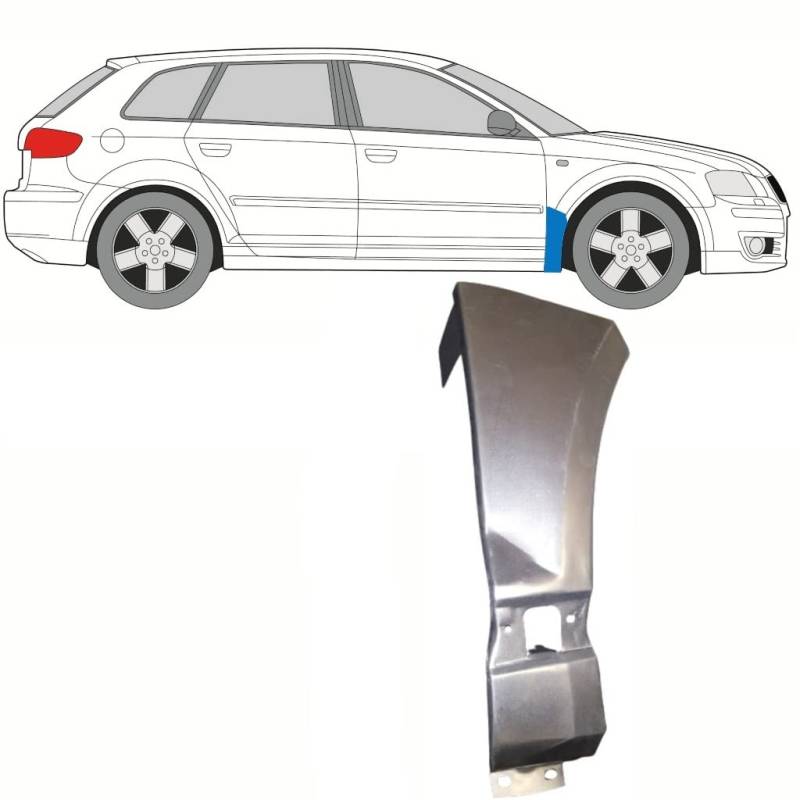 Für Audi A3 8p 2003-2012 Vorne KotflÜgel Reparaturblech/Rechts von Generic