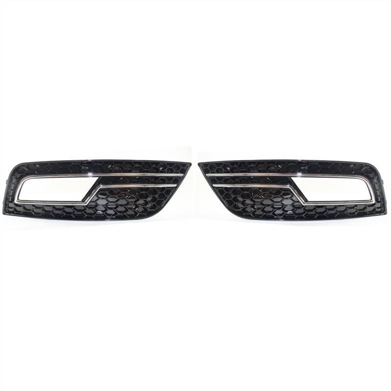 Für Audi A4 B8.5 Standard Edition 2013-2016 Honeycomb Mesh Auto Frontstoßstange Nebelscheinwerfer Kühlergrill Abdeckung Nebelscheinwerfer Kühlergrill von Generic