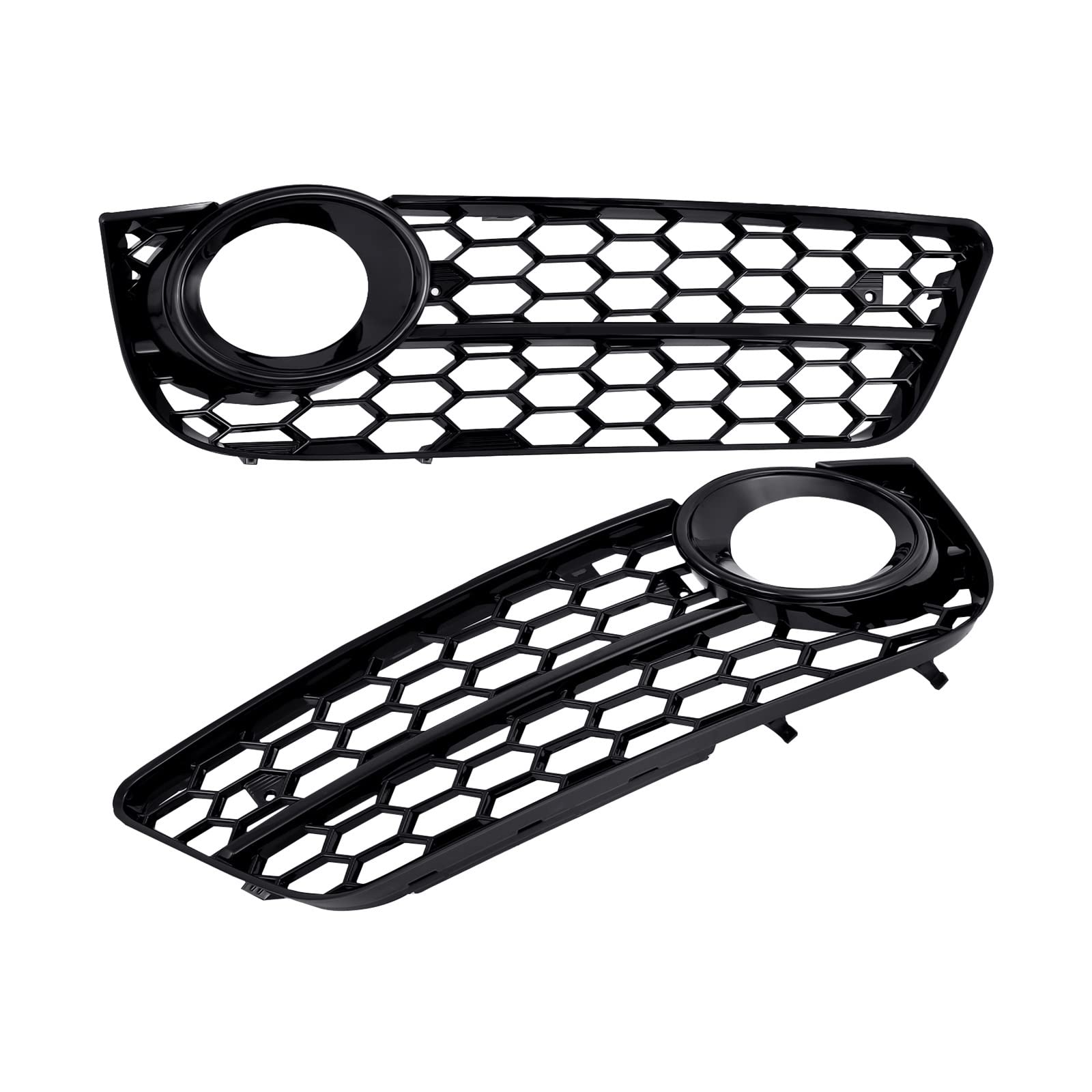 Für Audi A5 Coupe/Sportback 2008-2011 Kühlergrill Schwarz Mesh Grill Auto Nebelscheinwerfer Kühlergrill Lampe Abdeckung Waben Hex fwefg von Generic