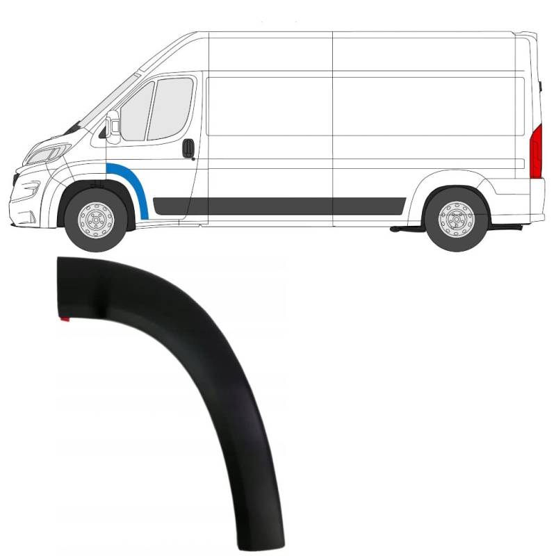 Für FIAT Ducato 2018- Vorne Tür Moulding/Links von Generic