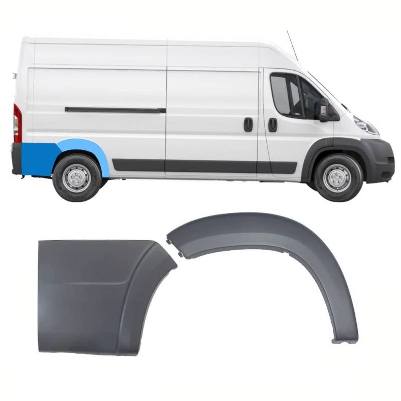 Für FIAT Ducato Boxer Relay 2006-2018 Hinten Radlauf Leisten Satz/Rechts von Generic