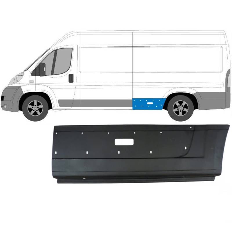 Für Fiat Ducato 2006- Hinten KotflÜgel Reparaturblech/Links von Generic