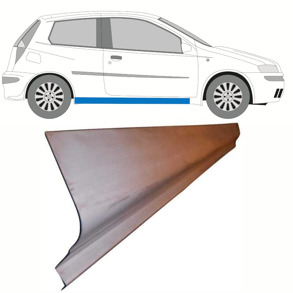 Für Fiat Punto 2 1999-2010 Schweller Reparaturblech/Rechts = Links von Generic