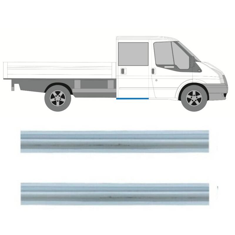 Für Ford Transit 2000-2013 Doppel Kabine Schweller Reparaturblech/Rechts = Links von Generic