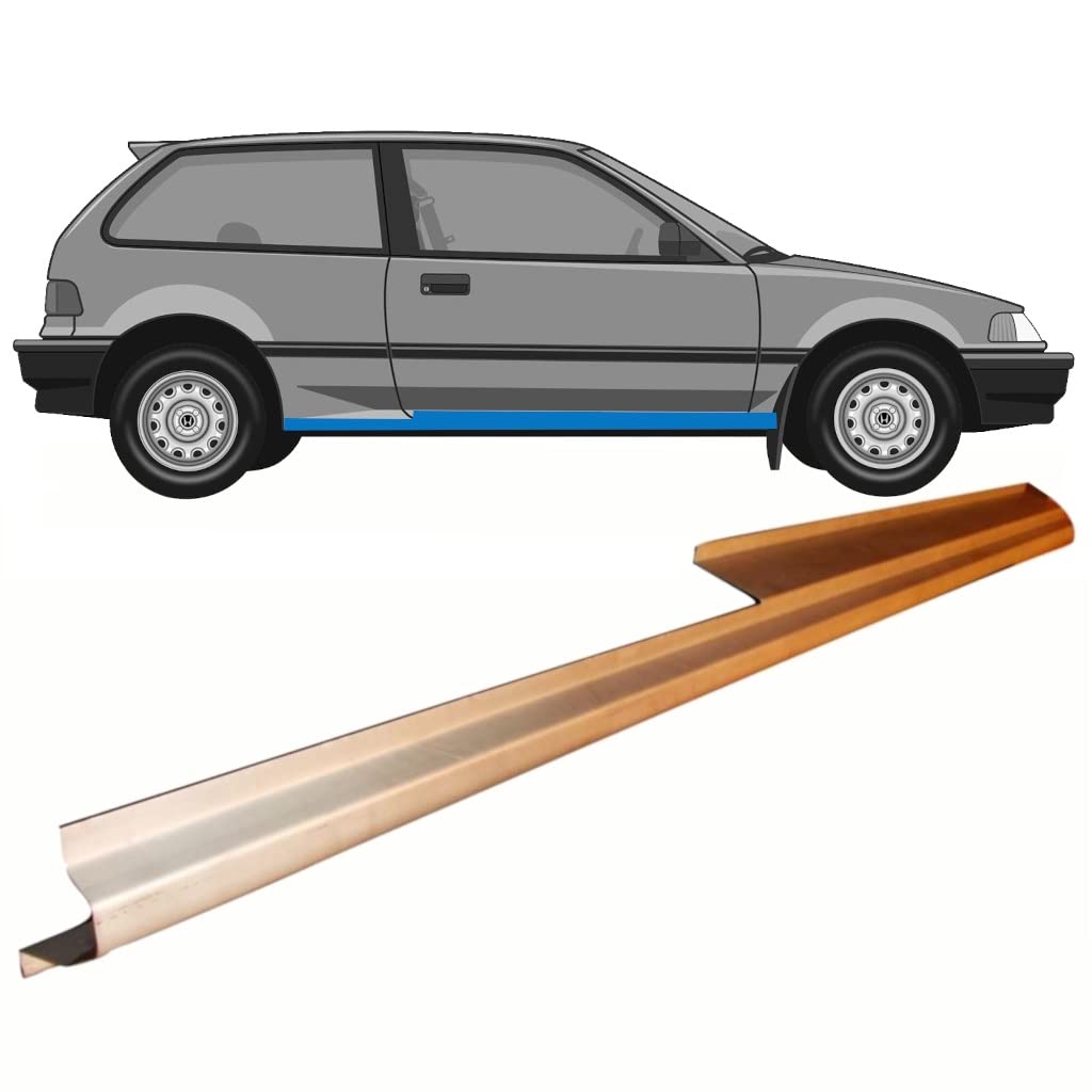 Für Honda Civic 1987-1991 3 Tür Schweller Reparaturblech/Rechts von Generic