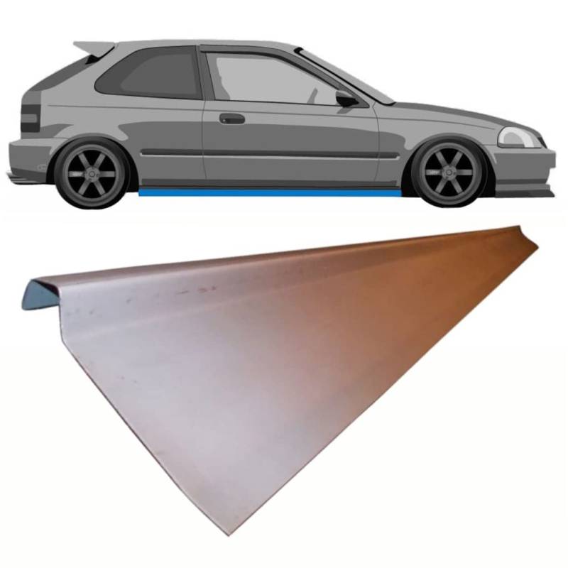 Für Honda Civic 1995-2001 3 Tür Schweller Reparaturblech / Rechts = Links von Generic