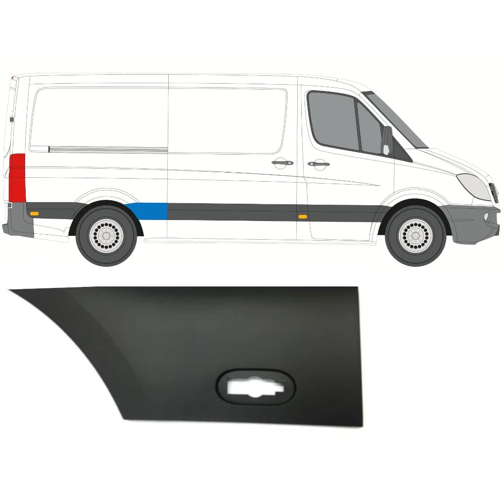 Für Mercedes Sprinter 2006- Hinten KotflÜgel Moulding Trim/Rechts von Generic