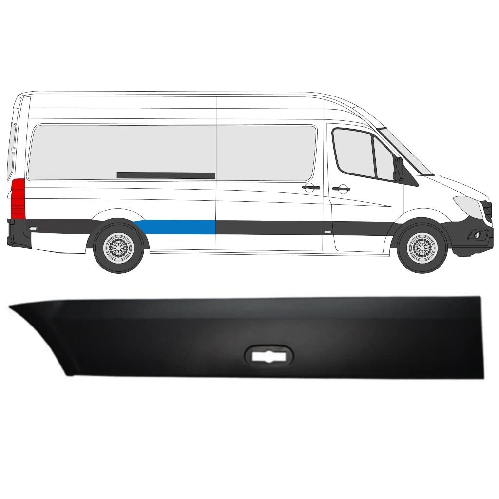 Für Mercedes Sprinter 2006- Lang Hinten KotflÜgel Moulding Trim/Rechts von Generic