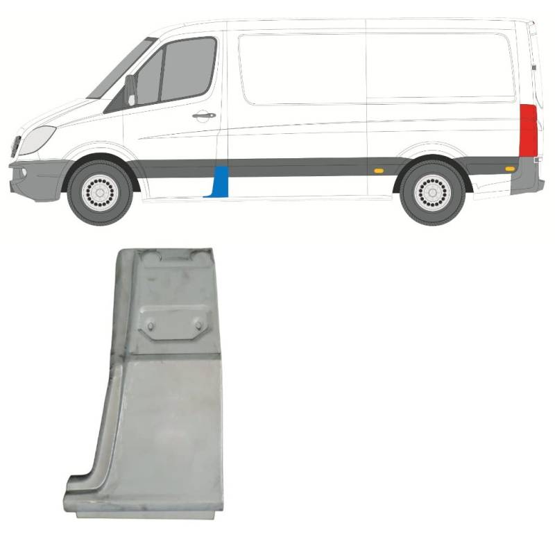 Für Mercedes Sprinter 2006- SÄule Reparaturblech/Links von Generic