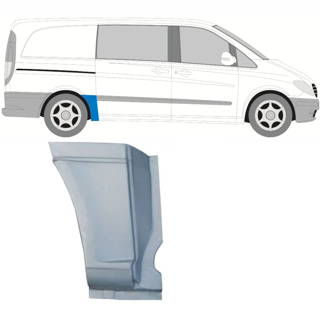 Für Mercedes Vito 2003- Kurz Hinten KotflÜgel Reparaturblech / Rechts von Generic