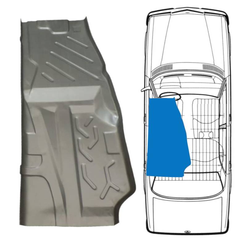 Für Mercedes W123 1975-1985 Boden Reparaturblech/Links von Generic