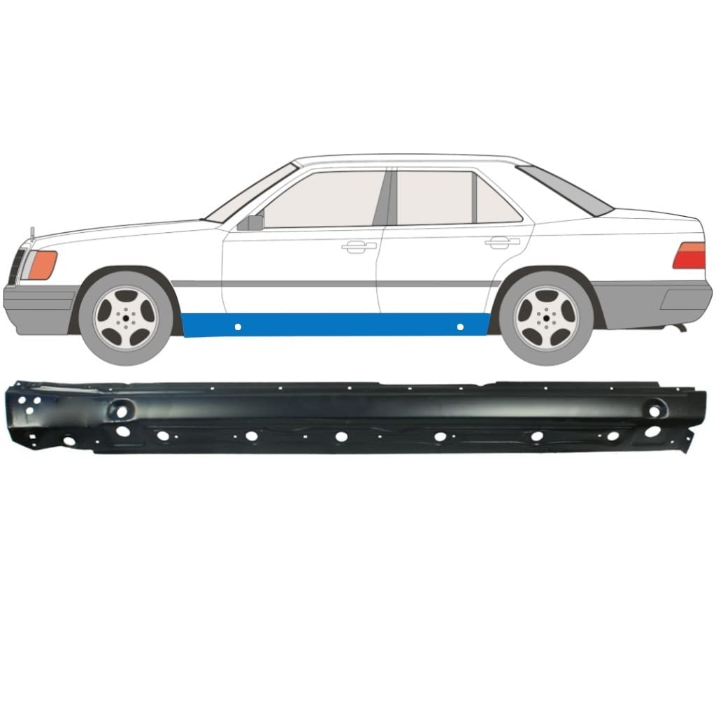 Polcar Für Mercedes E-Klasse W124 1984-1996 Links Schweller Reparaturblech aus Stahl von Generic