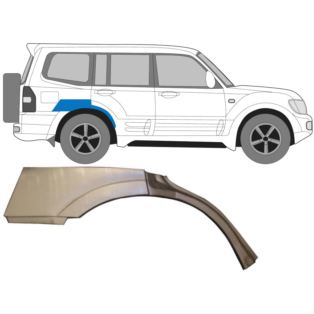 Für Mitsubishi Pajero 1999-2006 5 Tür Radlauf Reparaturblech / Rechts von Generic