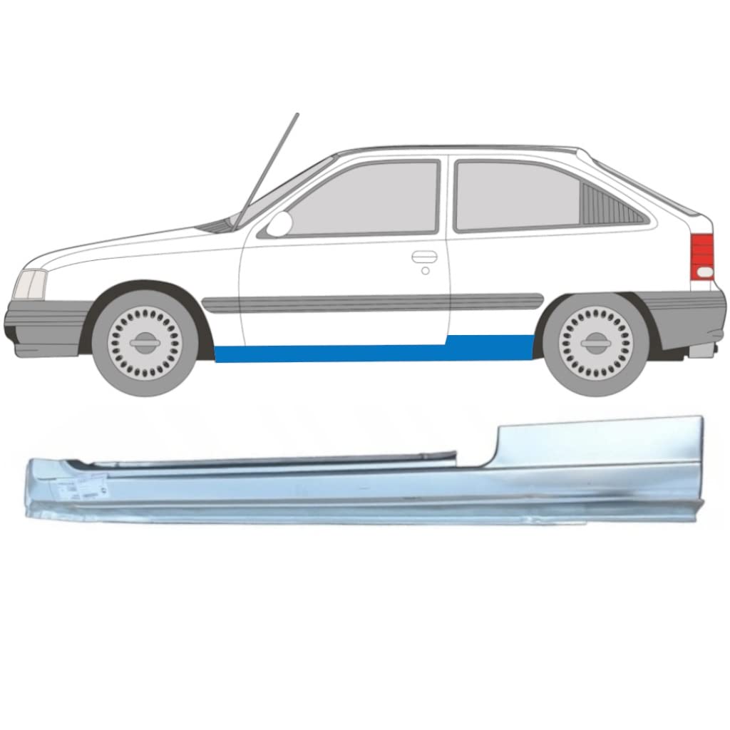 Für Opel Kadett 1984-1993 3 Tür Schweller Reparaturblech / Links von Generic