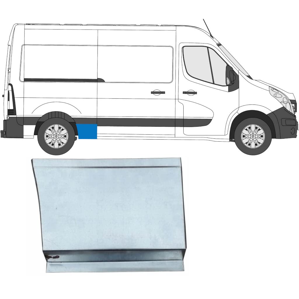 Für Opel Movano/R Master 2010- Hinten KotflÜgel Reparaturblech/Rechts von Generic