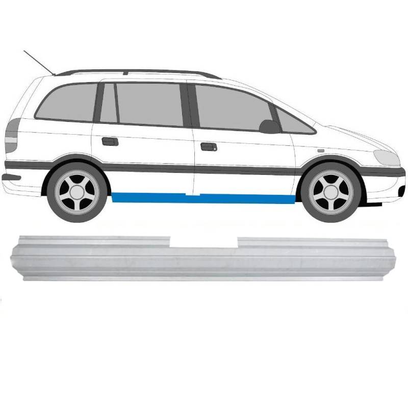 Für Opel Zafira 1999-2005 Schweller Reparaturblech/Rechts = Links von Generic