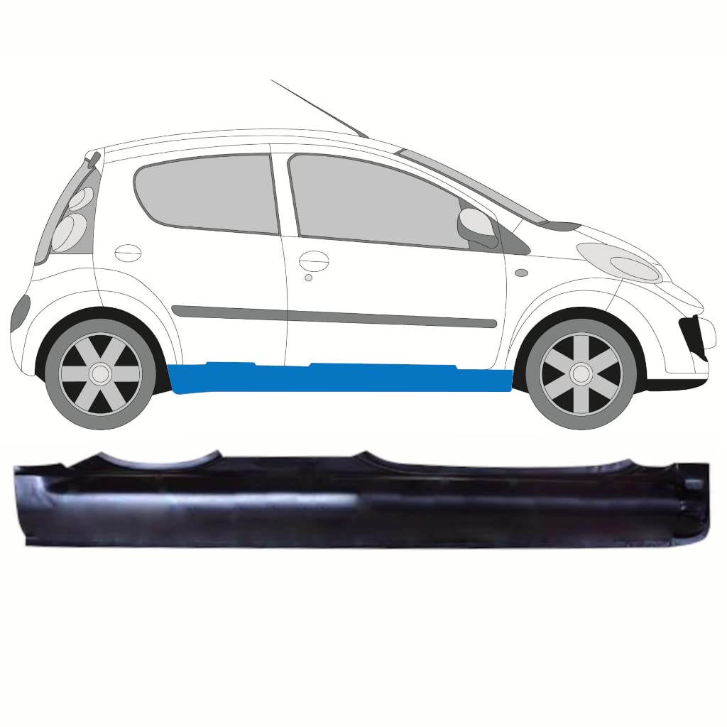 Für Peugeot 107 C1 Aygo 2005- Schweller Reparaturblech / Rechts von Generic