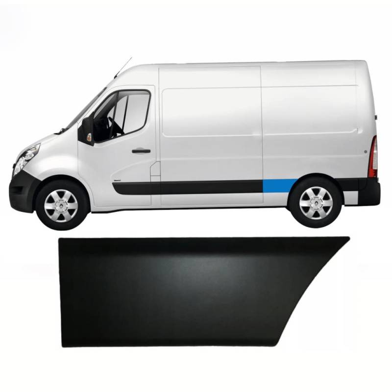 Für Renault Master 2010- Kurz Hinten KotflÜgel Moulding Trim/Links von Generic