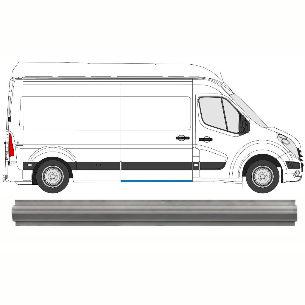 Für Renault Master 2010- SchiebetÜr Schweller Reparaturblech/Rechts von Generic