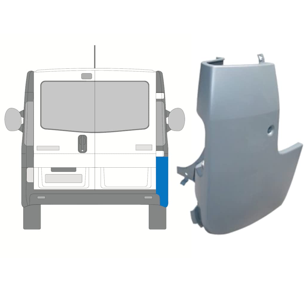 Für Renault Trafic 2001-2014 Hinten Stoßstange Primed/Rechts von Generic